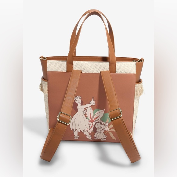 Disney Loungefly Lilo & Stitch Hula Stitch Convertible Tote Bag - Exclusive 🆕 - Picture 4 of 10